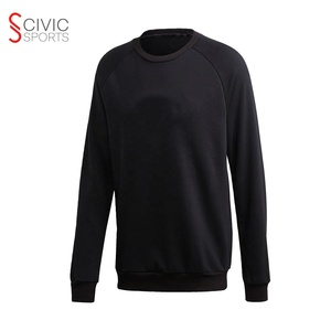 Sudadera de hombre de tamaño personalizado de alta calidad, sudaderas con capucha y sudaderas para adultos de manga regular negra sólida a precio bajo - Product Image 1