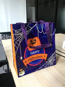 ถุงช้อปปิ้งลายการ์ตูนคุณภาพสูง KD0805-02 ผลิตจากผ้าไม่ถักทอ หนัก 100-110 กรัม  ออกแบบลายฮาโลวีนได้ตามต้องการ ใช้ซ้ำได้ ผลิตในเวียดนาม พร้อมเคลือบลามิเนต - Product Image 2