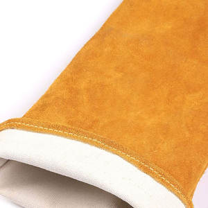 ถุงมือเชื่อมหนังวัวแยกทนความร้อนมาใหม่2022ผลิตตามสั่ง - Product Image 5