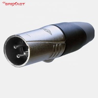 2019 신형 SREXACT SVP555V 아연 합금 니켈 도금 황동 핀 은도금 3핀 XLR 수형 오디오 커넥터 15A 전류 등급