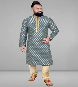 PUNJABI GROOM SHERWANISUITヘビー刺Embroideryハンドワークウェディングアタイヤ男性用インドドレスボリウッドファッション卸売