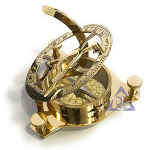 Cadran solaire nautique en laiton massif Boussole Belle aventure maritime Guide Camping Randonnée Voyage-Poche Cadeau de Noël parfait - Product Image 1