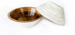Cuenco de madera de Acacia 100% para frutas o ensaladas, venta al por mayor - Product Image 2
