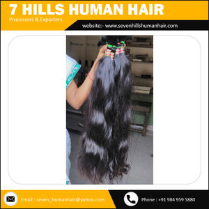 Cabello humano liso Remy indio Virgen sin procesar para trenzas - Product Image 2