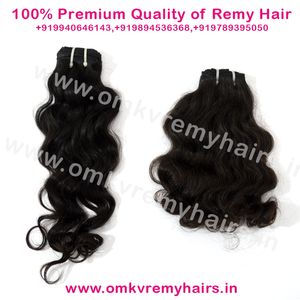 Máquina de tejido profundo virgen de alta calidad de primera calidad, extensiones de cabello humano ondulado indio Remy de doble trama que nunca se desprenden - Product Image 5