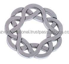 แผ่นรองแก้วร้านอาหารทรงกลม ดีไซน์คลาสสิก เป็นมิตรกับสิ่งแวดล้อม ขายส่ง พร้อมที่วาง ทำจากไม้ - Product Image 2