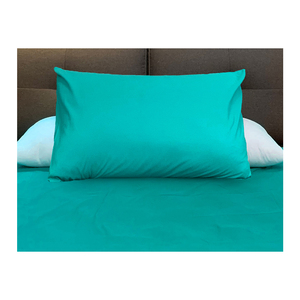 Funda de almohada de tela de algodón 100% tejida sólida alta sugerencia para el hogar Hotel Hospital antipolvo ácaros características permeables al aire - Product Image 1