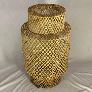 Cesta de lámpara de ratán de arte japonés hecho a mano, accesorio de iluminación versátil para exteriores/sala de estar interiores para, hoteles y exteriores - Product Image 1