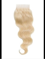 HAMDAAN IMPEX 613 Blond Pré-collé Bande Vague Fermeture Perruque Doux Indien Remy Extensions Naturel Indien Humain Super Double Dessiné