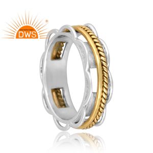 แหวนมงกุฎสปินเนอร์เงินสเตอร์ลิงคุณภาพดีผู้ผลิตเครื่องประดับเงินสำหรับโอกาสงานปาร์ตี้และของขวัญ - Product Image 4