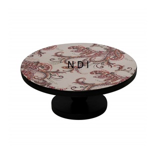 Decoración de fiestas de Año Nuevo, soporte de pastel de madera para decoración de vajilla de Hotel, soporte de Metal para servir pasteles - Product Image 1