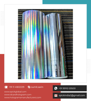 Film adhésif en vinyle holographique coloré pour utilisation en supermarché, film BOPP imprimé personnalisable
