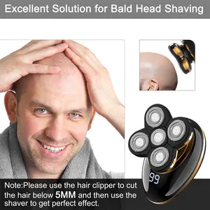 4 in 1 sıcak satış yüz saç çıkarıcı USB Groomer su geçirmez döner jilet sakal burun saç düzeltici elektrikli tıraş makinesi erkekler için
