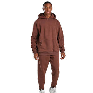 Venta al por mayor 100% algodón hombres chándal de alta calidad impreso patrón sólido sublimado interlock diseño de fábrica de talla grande invierno - Product Image 6