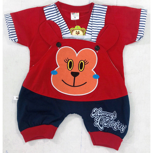 Conjunto de ropa con estampado de dibujos animados para bebés y niñas, 100% algodón, para todo el mes - Product Image 2