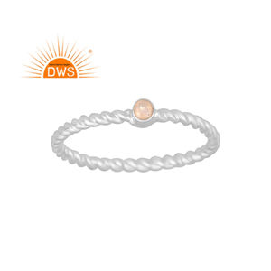 925 Fine Sterling <b>Silver</b> Natural Ethiopian <b>Opal</b> Gemstone Band <b>Ring</b> For Women Jewelry Manufacturer - Product Image 1