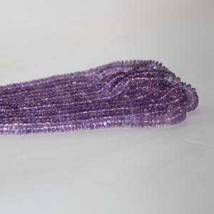 6mm 8mm 10mm Pierre d'améthyste rose naturelle Soucoupe lisse Perles de pierres précieuses Strand du fabricant au meilleur prix de gros régulier - Product Image 2