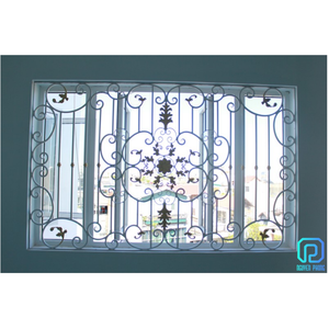 Ventanas de diseño Vintage a la parrilla, diseño de parrilla de ventana de hierro, ventanas de marco negro, proveedor vietnamita - Product Image 1