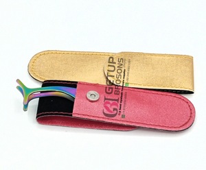 Pince à cils en acier inoxydable avec logo personnalisé en gros Meilleurs outils de beauté avec applicateur plasma arc-en-ciel - Product Image 3
