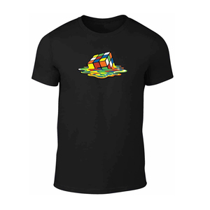 Camisetas cómodas con Rubix cube para hombre, ropa informal con impresión personalizada, servicio de personalización, 100% algodón - Product Image 1