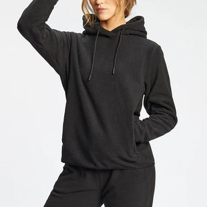 Sweat à capuche polaire coupe ajustée OEM demi-manches logo personnalisable ensemble de course de gymnastique décontracté entraînement sportif jogging porter hiver nouveau - Product Image 1