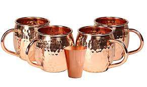 Tasses en cuivre avec poignée en laiton Tasse en cuivre en acier inoxydable Tasses à mule martelées de Moscou pour une meilleure pièce polie - Product Image 6