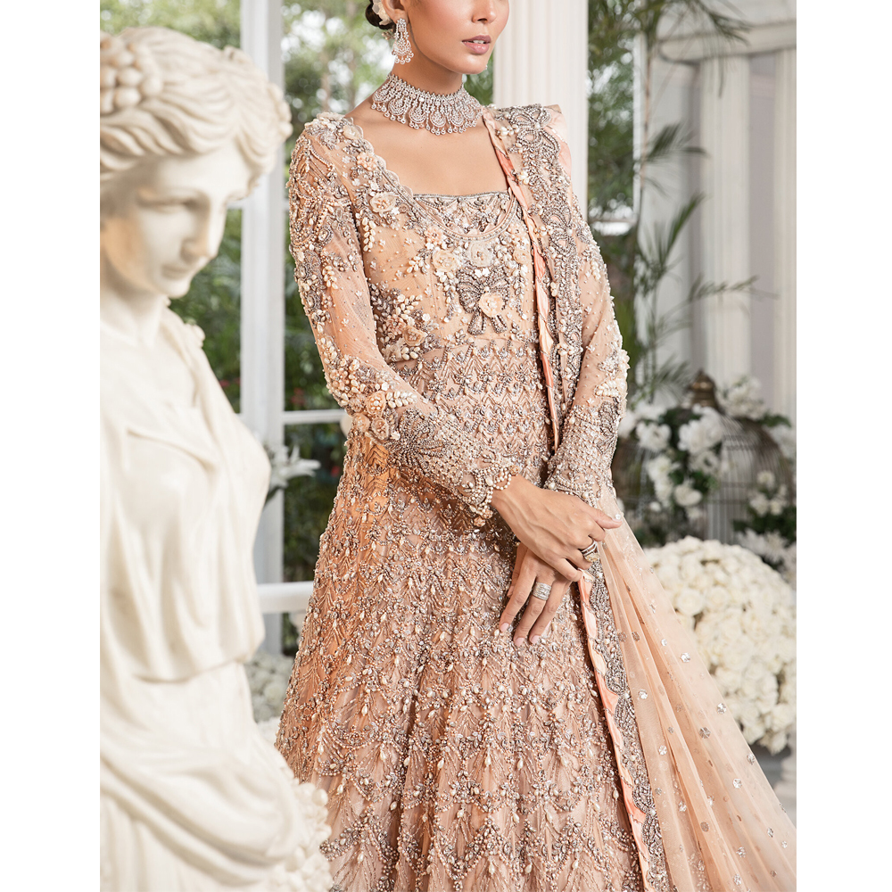 sachin and babi light blue dress Pakistani Bridal Lehenga Dresses with Heavy Embroidery