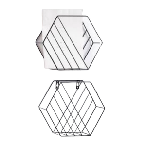 Porte-revues décoratif en fil plat en métal, nouveau DESIGN, avec revêtement en poudre noire, LOGO personnalisé - Product Image 3