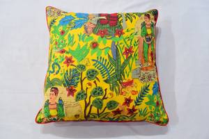 Farida fait à la main 100% coton housse de coussin et taies d'oreiller décoratives en gros de Kuldeep artisanat pour la maison et l'hôtel - Product Image 2