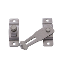 Poignée de porte en alliage de zinc finition chromée avec verrou de levage et de rotation, emballée dans une sacoche, fabriquée à Taïwan FT C-56