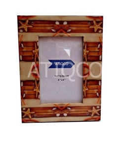Cadre photo en bois Atiqco avec un design floral attrayant, impression numérique 6 couleurs, modèle 787783 - Product Image 2