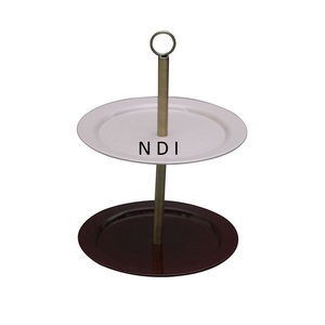 Décoration de table pour la maison, support à gâteau en métal, présentoir à cupcakes et desserts, utilisation pour les mariages et les fêtes d'anniversaire - Product Image 1