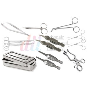 DEBONAIR Juego de Instrumentos Quirúrgicos para Fístula Arteriovenosa, 30 Piezas, Veterinario, Manual, Acero Inoxidable de Grado Médico, Plata, Clase I CE - Product Image 3