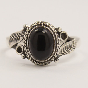 แหวนพลอยสีดำรูปวงรีสีดำสำหรับผู้หญิง925เงินสเตอร์ลิงทุกขนาดเรา4-10งานแต่งงานอินเทรนด์ดีไซน์ใหม่ - Product Image 3