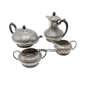 Juego de platillos para tazas de té y platillo, juego de té de hadas, juego de tazas de té y café hecho a mano de acero inoxidable disponible en calidad sostenible