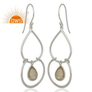Boucles d'oreilles en argent Sterling 925, boucles d'oreilles en pierres précieuses - Product Image 2