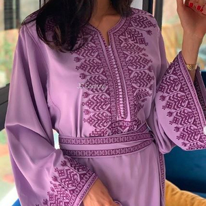 NEW---STYLISH-CAFTAN--with MACHINE---EMBROIDERY WITH RESHAM work--FOR--PARTY-WEAR & Wedding--2021-- - Product Image 1
