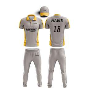 Combo/Kit de uniforme de grillo personalizado, camiseta y pantalón gris con diseño personalizado, logotipo personalizado - Product Image 1