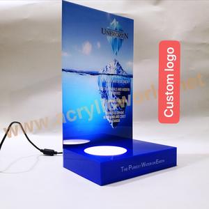 Exhibición de botellas de vino de barra de acrílico con luz Led de mesa moderna - Product Image 1