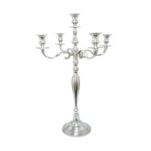 Grand candélabre en aluminium et en cristal fait à la main centre de table taille et forme personnalisées candélabres à prix compétitif - Product Image 3