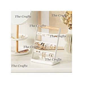 Présentoir de bijoux en métal couleur or en vrac porte-collier de qualité supérieure porte-boucles d'oreilles pour les meilleures ventes - Product Image 3