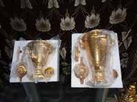 Samovar en laiton avec théière et plateau à tasses, pots à eau et bouilloires, pichets à boire, ensemble toutes saisons, attrayant, personnalisé, non compatible