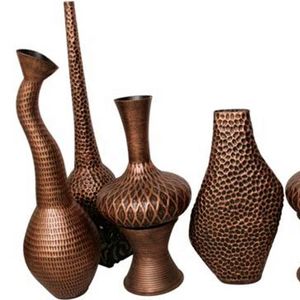 Vase à fleurs en métal exclusif métal de haute qualité en aluminium et fer Vase à fleurs nouveau Design peint à la main flacon - Product Image 1