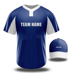 Camisetas de béisbol planas en blanco, ropa de béisbol transpirable hecha a medida, barata, venta al por mayor - Product Image 5