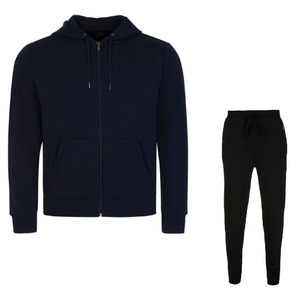 Survêtements en coton écologiques personnalisés pour hommes - Tenues de course et de jogging avec sweat-shirt Couleurs personnalisées - Product Image 3