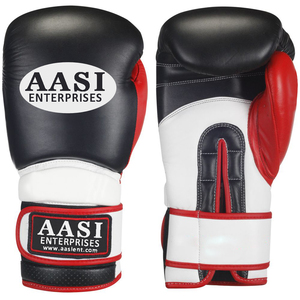 Gants de boxe MMA personnalisés pour hommes, combinaison noir et blanc - Product Image 6