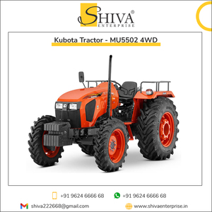 Tracteur agricole Kubota MU5502 4X4 d'occasion, composants de transmission en fer durables, moteur 4WD, fabriqué au Japon - Product Image 3