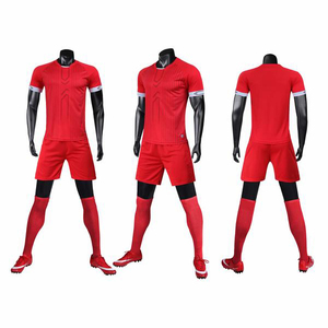 Venta al por mayor unisex fútbol Jersey camiseta uniforme conjuntos nuevo diseño con logotipo personalizado sublimación OEM servicio adultos - Product Image 6