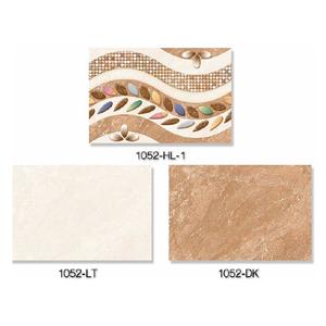 Fleur avec pierre design décoratif carreaux muraux en céramique émaillée 30x45cm - Product Image 3