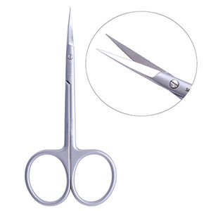 Ciseaux à cuticules professionnels pour droitiers à lame incurvée et pointe affûtée – Manucure Pro Concept Beauté International Durable – Le meilleur pour les ongles - Product Image 1